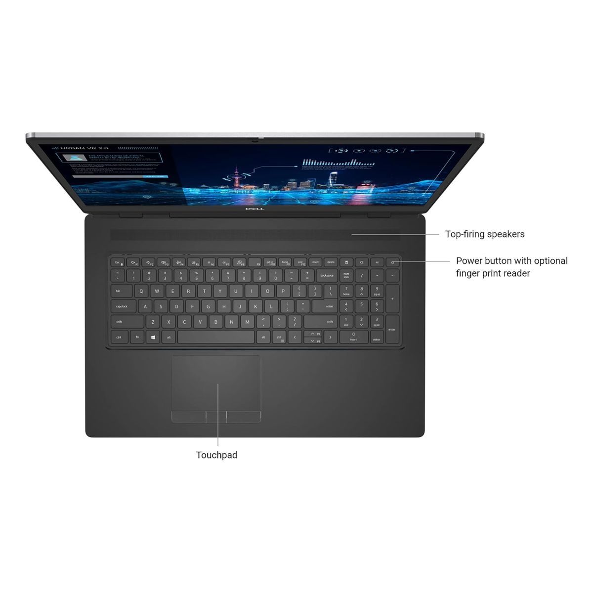 دل Dell Precision 7760 ظرفیت 512GB SSD NVMe با رم 32GB سایز 17 اینچ